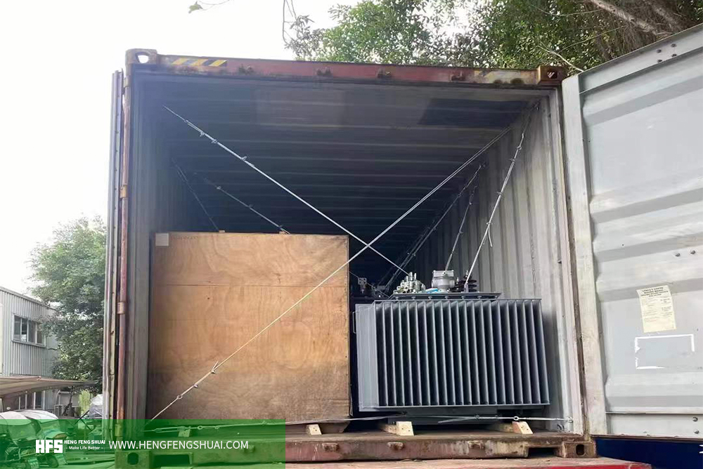 315kva oil immersion transformer loading cabinet shipment