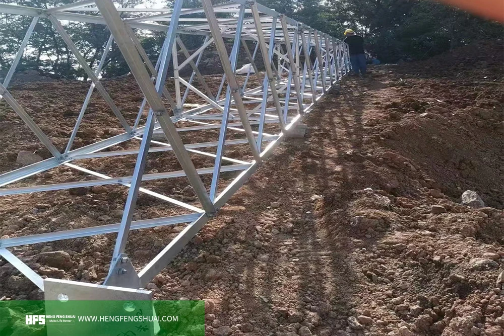 Hengfengshuai field installation power Angle tower