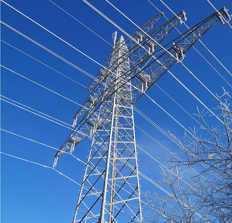 Galvanized Steel Power Transmission Tower